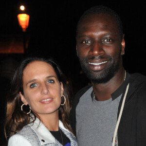 Omar Sy et sa femme Hélène - Soiree pour la sortie du jeu "Fifa 14" a la Gaite Lyrique a Paris. Le 23 septembre 2013