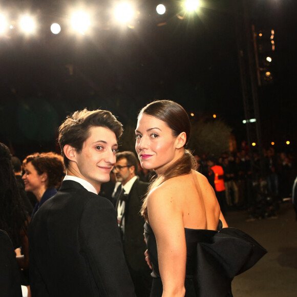 Pierre Niney et sa compagne Natasha Andrews - Ouverture du 13e Festival International du Film de Marrakech, le 29 novembre 2013.