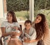 Wafa de "Mamans & Célèbres" avec ses enfants Aaron, Jenna et Manel, le 30 mai 2021