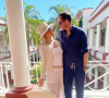 Paris Hilton et son fiancé Carter Reum. Juin 2021.