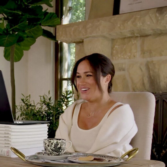 Meghan Markle partage une vidéo avec son amie Melissa McCarthy et le prince Harry à l'occasion de ses 40 ans. Los Angeles, le 4 août 2021.