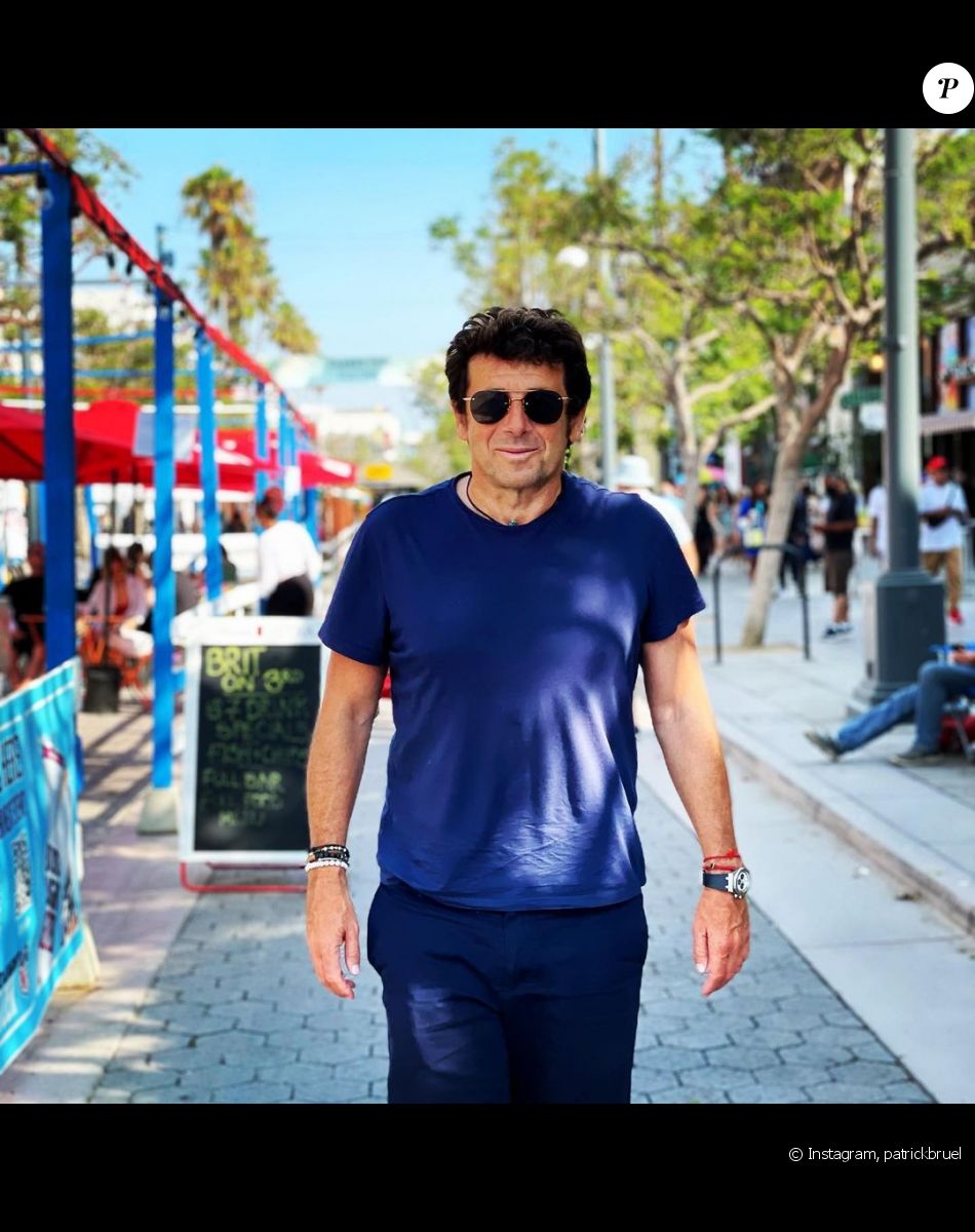 Patrick Bruel à Los Angeles, sur Instagram en août 2021.