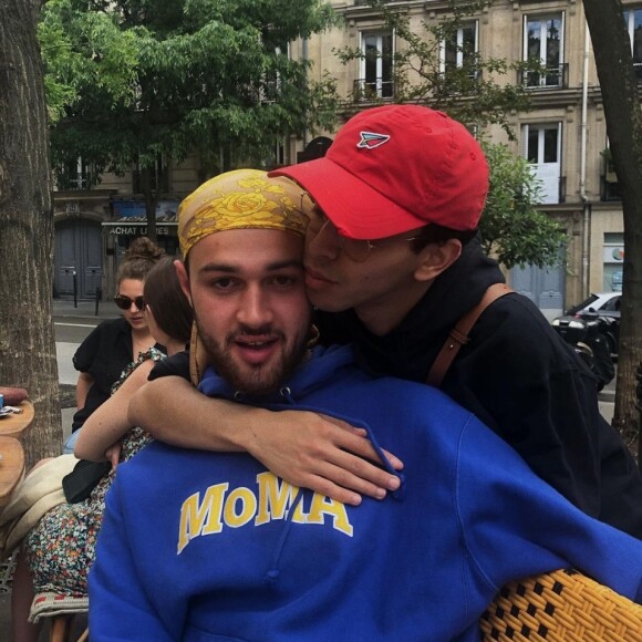 Bilal Hassani et Cassem Jebrouni sur Instagram. Le 6 juin 2021.