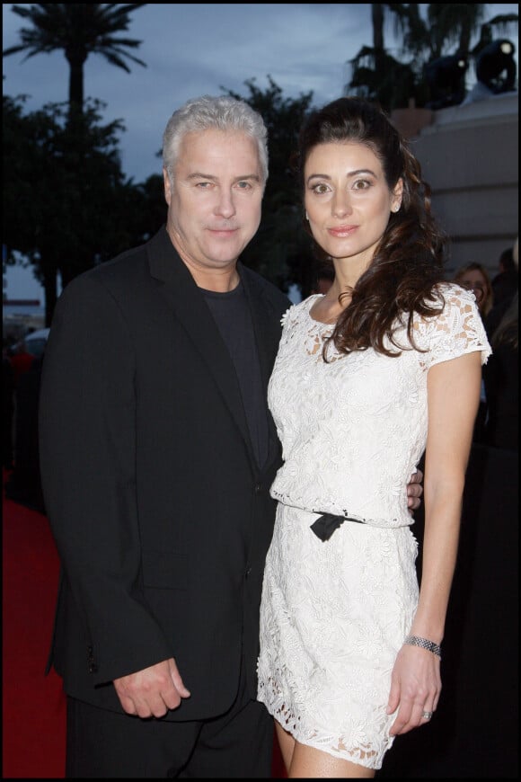 William Petersen (Les Experts) et sa femme Gina lors du MIP TV à Cannes en 2009.
