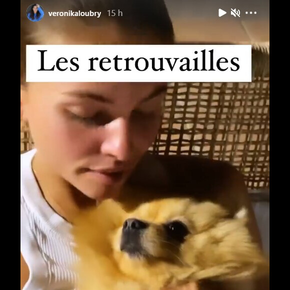 Thylane Blondeau chez sa maman Véronika Loubry, en compagnie de son chéri Ben.