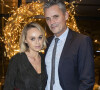 Exclusif - Cécile de Ménibus et son compagnon Thierry Tourault - People au dîner "Shortcut Secret Christmas Dinner" à la brasserie Lutetia à Paris, le 17 décembre 2019. © Olivier Borde/Bestimage 