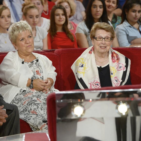 Mimie Mathy et ses parents - Mimie Mathy et ses parents Marcel et Roberte - Enregistrement de l'emission "Vivement Dimanche" a Paris.