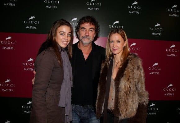 Olivier Marchal, sa femme Catherine et leur fille, en 2011.