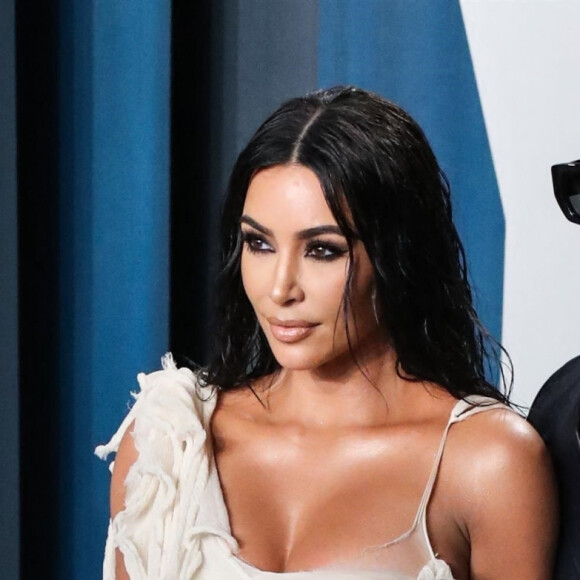Kim Kardashian et son mari Kanye West - People à la soirée "Vanity Fair Oscar Party" après la 92ème cérémonie des Oscars 2020 au Wallis Annenberg Center for the Performing Arts à Los Angeles, le 9 février 2020.