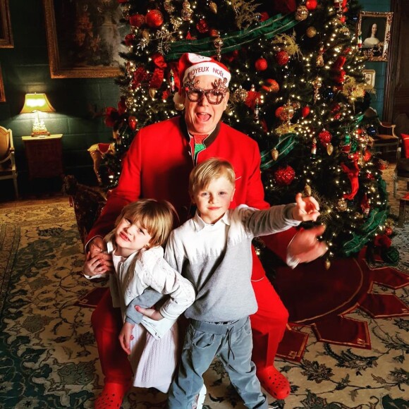 Le prince Albert et ses enfants, le prince Jacques et la princesse Gabriella sur Instagram, décembre 2020.