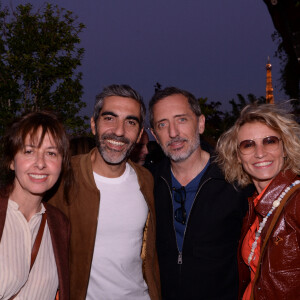Exclusif - Valérie Bonneton, Ary Abittan, Gad Elmaleh, Alexandra Lamy lors de la soirée Back to Brach sur la terrasse du Brach Paris. © Rachid Bellak / Bestimage