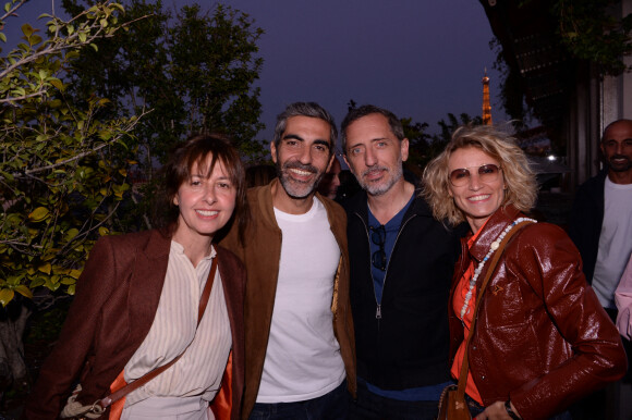 Exclusif - Valérie Bonneton, Ary Abittan, Gad Elmaleh, Alexandra Lamy lors de la soirée Back to Brach sur la terrasse du Brach Paris. © Rachid Bellak / Bestimage