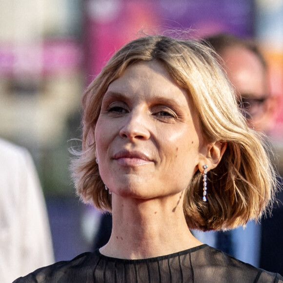 Clémence Poésy (présidente du jury de la révélation), enceinte, assiste à la projection du film "Stillwater" lors de la cérémonie d'ouverture de la 47ème édition du festival du Cinéma Américain de Deauville. Deauville, le 3 septembre 2021. © Olivier Borde/Bestimage