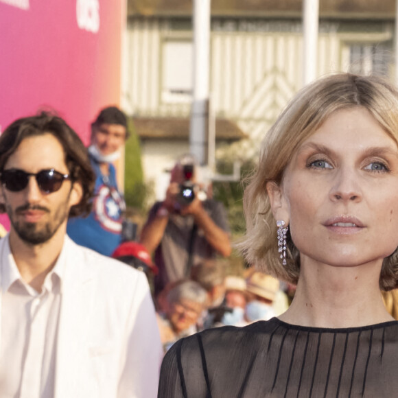 Clémence Poésy (présidente du jury de la révélation), enceinte, assiste à la projection du film "Stillwater" lors de la cérémonie d'ouverture de la 47ème édition du festival du Cinéma Américain de Deauville. Deauville, le 3 septembre 2021. © Olivier Borde/Bestimage