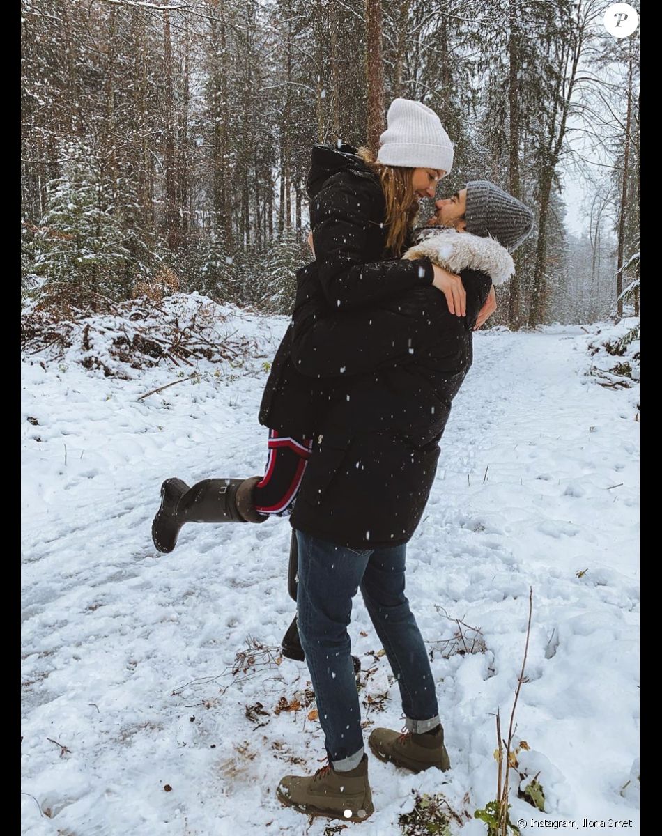 Ilona Smet et son petit ami en vacances à la montagne. Décembre 2020.