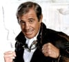 Jean-Paul Belmondo sur le tournage du film "L'As des as". 1982 