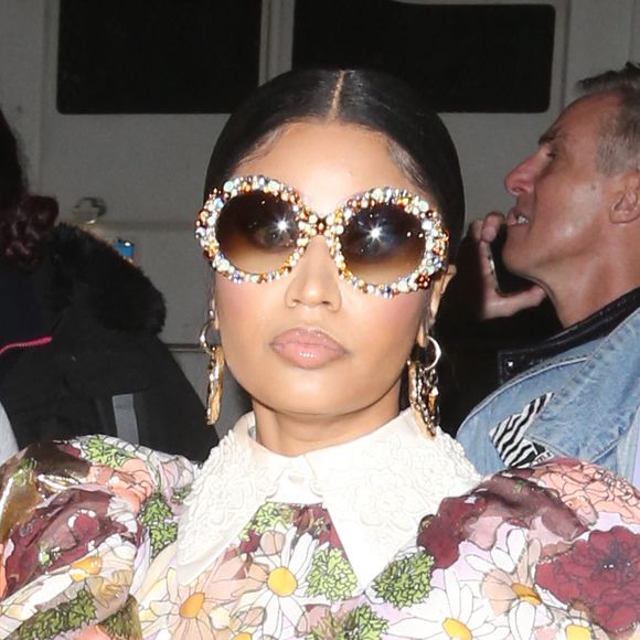Nicki Minaj et son mari Kenneth Petty arrivent au défilé de Marc Jacobs lors de la New York Fashion Week (NYFW), le 12 février 2020.