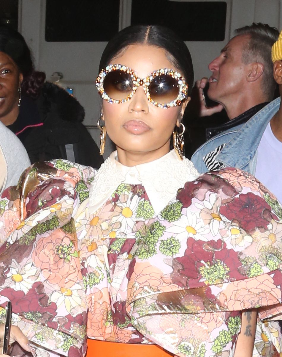 Nicki Minaj et son mari Kenneth Petty arrivent au défilé de Marc Jacobs lors de la New York Fashion Week (NYFW), le 12 février 2020.
