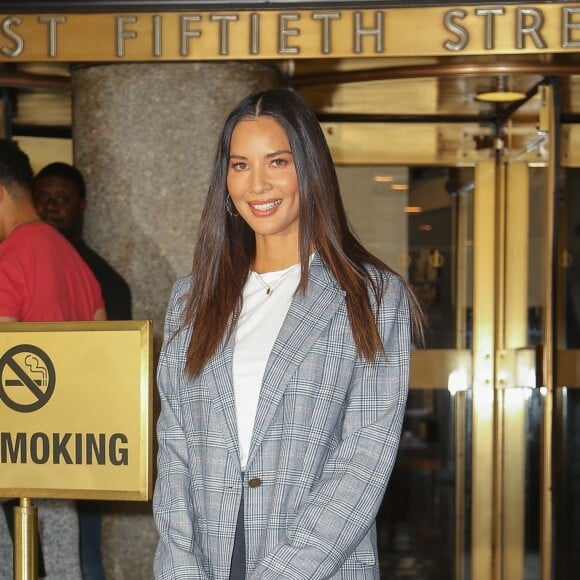 Olivia Munn à la sortie de son hôtel à New York, le 26 juin 2019.