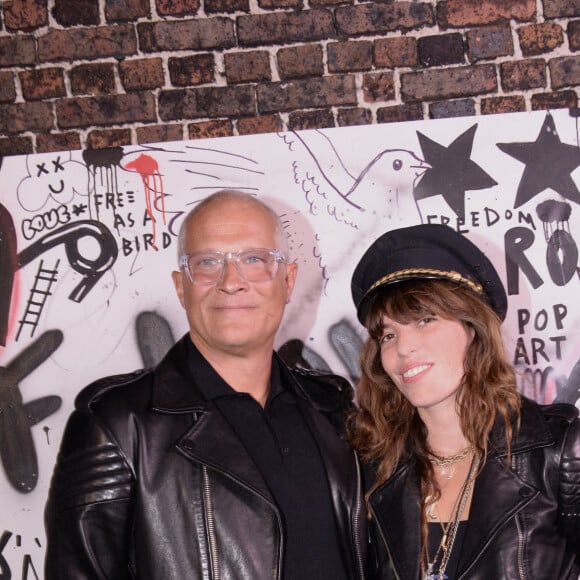 Exclusif - Lou Doillon et Ludovic Manzon (président de la marque IKKS) assistent à la soirée de présentation de la nouvelle plateforme de marque "Génération IKKS" et de la première capsule iconique "La Leather Story" sur les toits de la capitale, rue d'Abbeville, à Paris. Le 8 septembre 2021 © Rachid Bellak / Bestimage