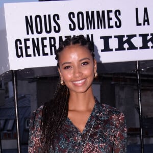Exclusif - Flora Coquerel assiste à la soirée de présentation de la nouvelle plateforme de marque "Génération IKKS" et de la première capsule iconique "La Leather Story" sur les toits de la capitale, rue d'Abbeville, à Paris. Le 8 septembre 2021 © Rachid Bellak / Bestimage