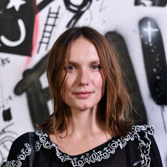 Exclusif - Ana Girardot assiste à la soirée de présentation de la nouvelle plateforme de marque "Génération IKKS" et de la première capsule iconique "La Leather Story" sur les toits de la capitale, rue d'Abbeville, à Paris. Le 8 septembre 2021 © Rachid Bellak / Bestimage