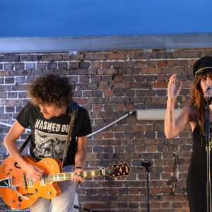 Exclusif - Lou Doillon anime la soirée de présentation de la nouvelle plateforme de marque "Génération IKKS" et de la première capsule iconique "La Leather Story" sur les toits de la capitale, rue d'Abbeville, à Paris. Le 8 septembre 2021 © Rachid Bellak / Bestimage