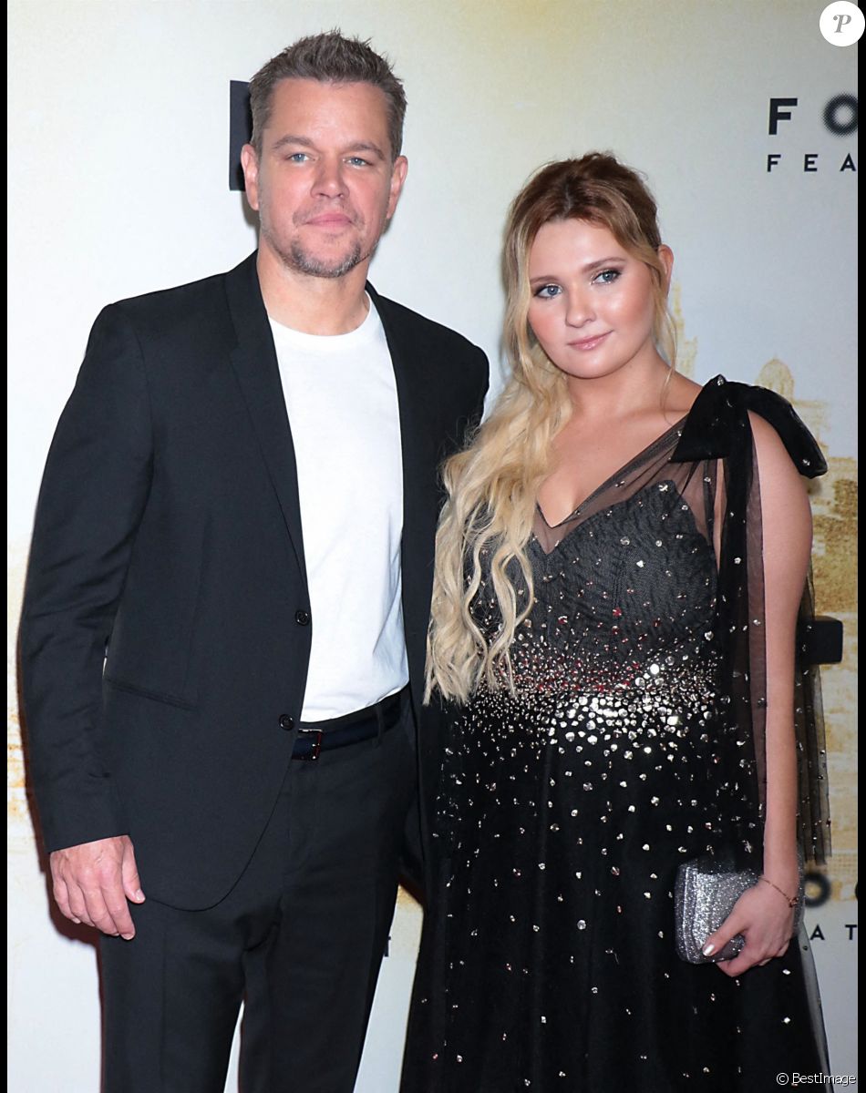 Matt Damon, Abigail Breslin - Les célébrités assistent à la première du film "Stillwater" au Lincoln Theater à New York