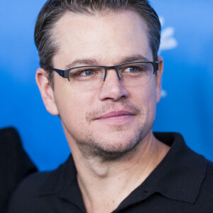 Matt Damon lors du photocall du film 'The Monuments Men', au 64eme Festival International du Film de Berlin, le 8 février 2014. 