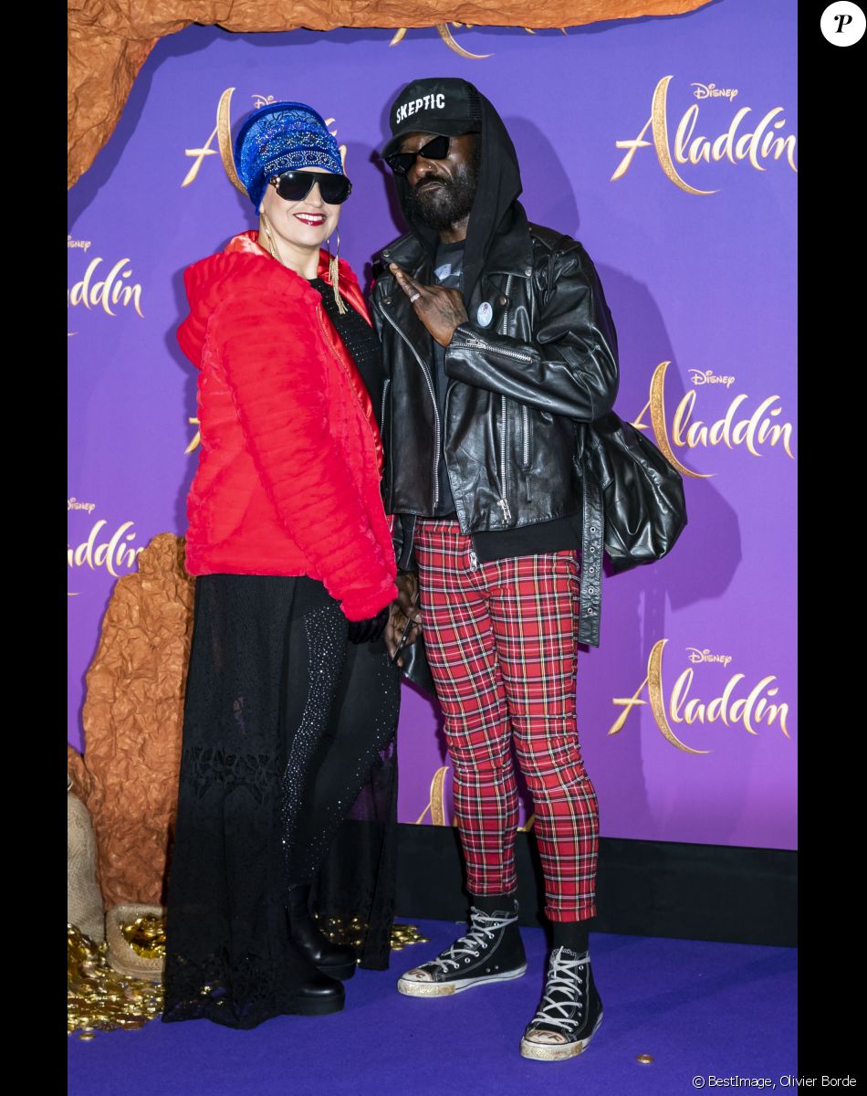 Lââm et son mari Robert Suber - Avant-première Parisienne du film "Aladdin" au Grand Rex à Paris le 8 mai 2019. © Olivier Borde/Bestimage
