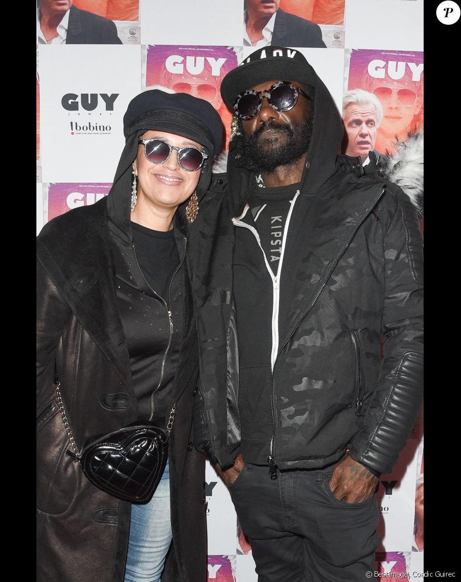 Lââm et son mari Robert Suber - Les célébrités assistent à la projection du film "Guy" suivie du concert exceptionnel d'Alex Lutz et des musiciens du film qui interprétent en exclusivité les musiques originales du film, dans la salle mythique du music-hall français, Bobino, à Paris, France, le 4 décembre 2018. © Coadic Guirec/Bestimage