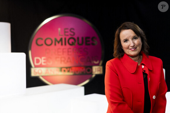 Anne Roumanoff - Backstage de l'enregistrement de l'émission "Les comiques préférés des français" au Dôme des Sports © Pierre Perusseau / Bestimage 