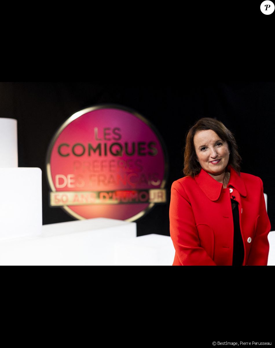 Anne Roumanoff - Backstage de l'enregistrement de l'émission "Les comiques préférés des français" au Dôme des Sports © Pierre Perusseau / Bestimage