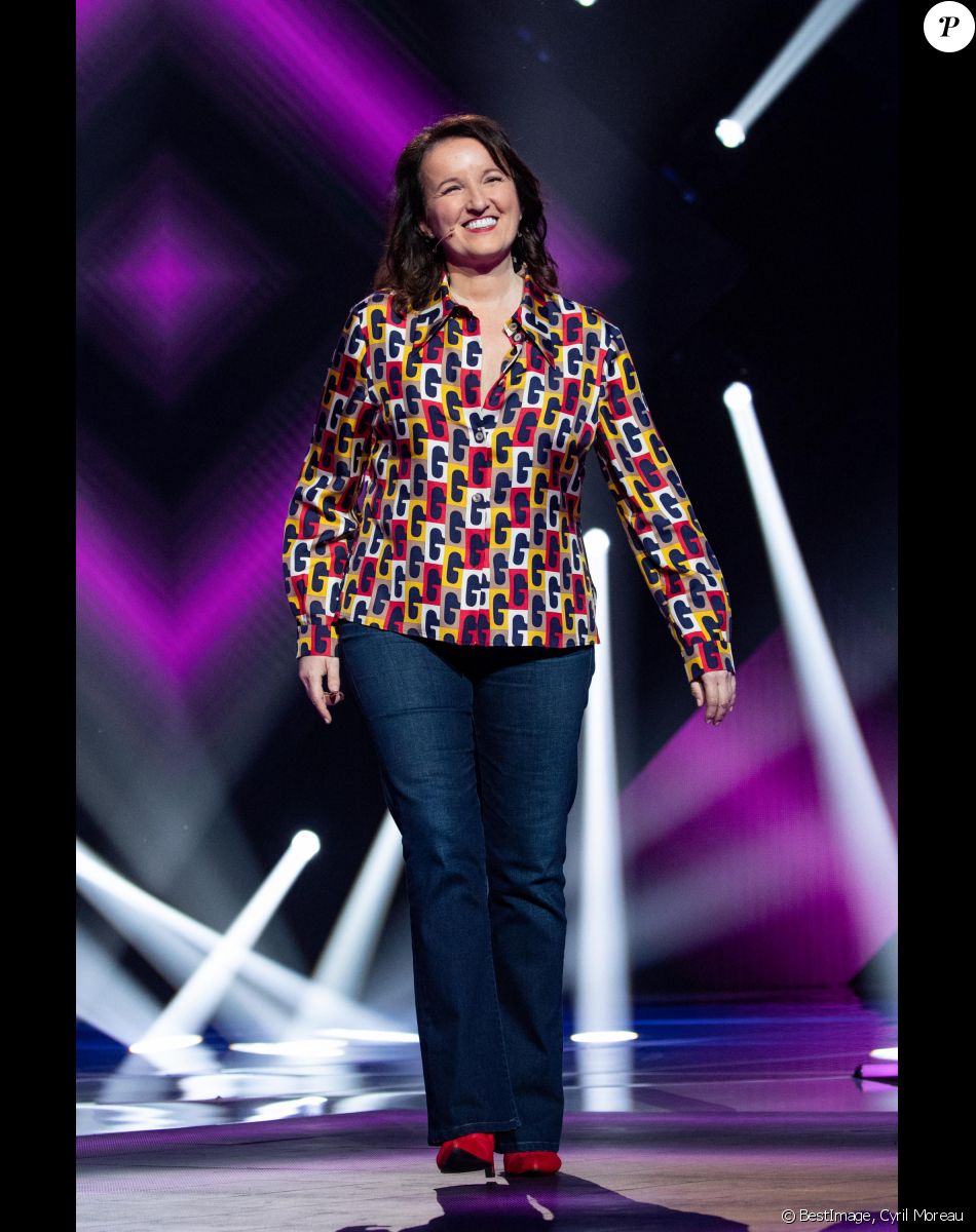 Anne Roumanoff - Enregistrement de l'émission "Le grand show de l'humour - Les 50 comiques préférés des français 2020" au Palais des Sports de Paris © Cyril Moreau / Bestimage