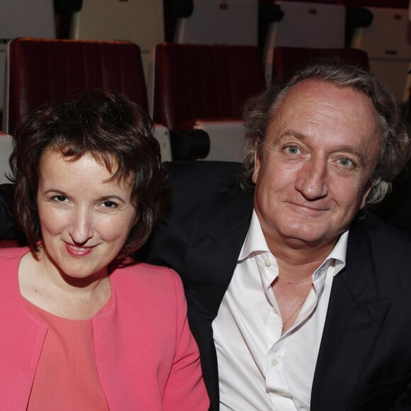 Anne Roumanoff et son ex-mari Philippe Vaillant - Gala de l'IFRAD au Cirque D'Hiver à Paris le 25 septembre 2013.