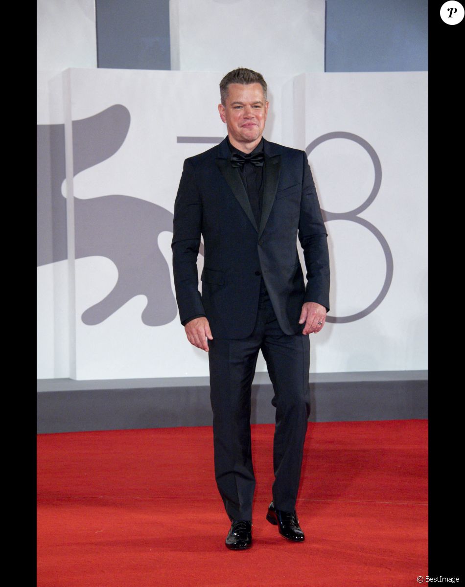 Matt Damon - Première de "The Last Duel" lors du festival international du film de Venise (La Mostra), le 10 septembre 2021.