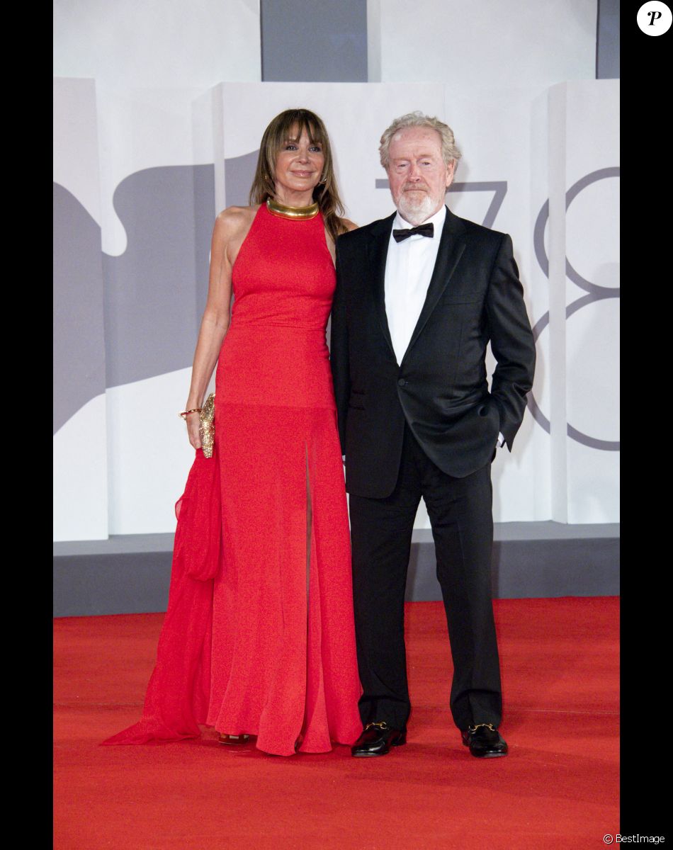 Giannina Facio, Ridley Scott - Première de "The Last Duel" lors du festival international du film de Venise (La Mostra), le 10 septembre 2021.