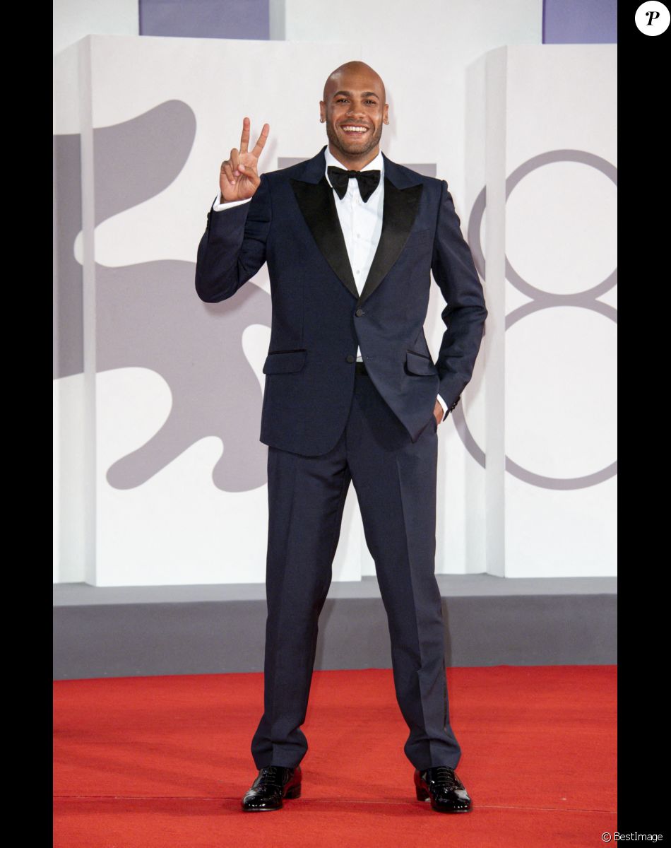 Marcell Jacobs - Première de "The Last Duel" lors du festival international du film de Venise (La Mostra), le 10 septembre 2021.