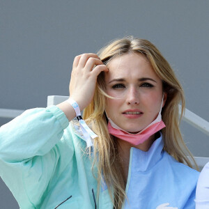 Chloé Jouannet dans les tribunes du tournoi de Roland Garros à Paris, le 30 mai 2021. © Dominique Jacovides/Bestimage 