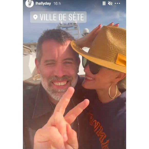 Laeticia Hallyday et Jalil Lespert en vacances à Sète, sur Instagram.