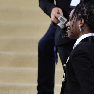 Rihanna et son compagnon ASAP Rocky - Soirée du Met Gala (Met Ball) 2021 "Celebrating In America: A Lexicon Of Fashion" au Metropolitan Museum of Art à New York, le 13 septembre 2021.