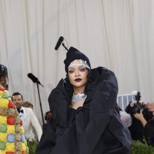 Rihanna et son compagnon ASAP Rocky - Soirée du Met Gala (Met Ball) 2021 "Celebrating In America: A Lexicon Of Fashion" au Metropolitan Museum of Art à New York, le 13 septembre 2021.