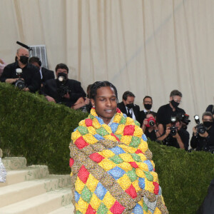 Rihanna et son compagnon ASAP Rocky - Soirée du Met Gala (Met Ball) 2021 "Celebrating In America: A Lexicon Of Fashion" au Metropolitan Museum of Art à New York, le 13 septembre 2021.