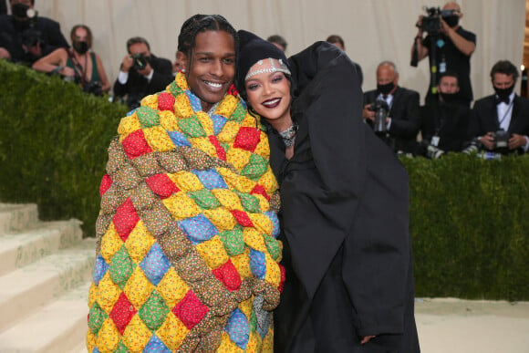 Rihanna et son compagnon ASAP Rocky - Soirée du Met Gala (Met Ball) "Celebrating In America: A Lexicon Of Fashion" au Metropolitan Museum of Art à New York.