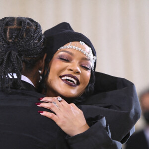 Rihanna et son compagnon ASAP Rocky - Soirée du Met Gala (Met Ball) 2021 "Celebrating In America: A Lexicon Of Fashion" au Metropolitan Museum of Art à New York, le 13 septembre 2021.