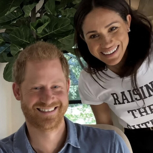 Le prince Harry et Meghan Markle chez eux, apparaissent dans l'émission "The Me You Can't See" produite par Oprah Winfrey et diffusée sur Apple TV. 2021