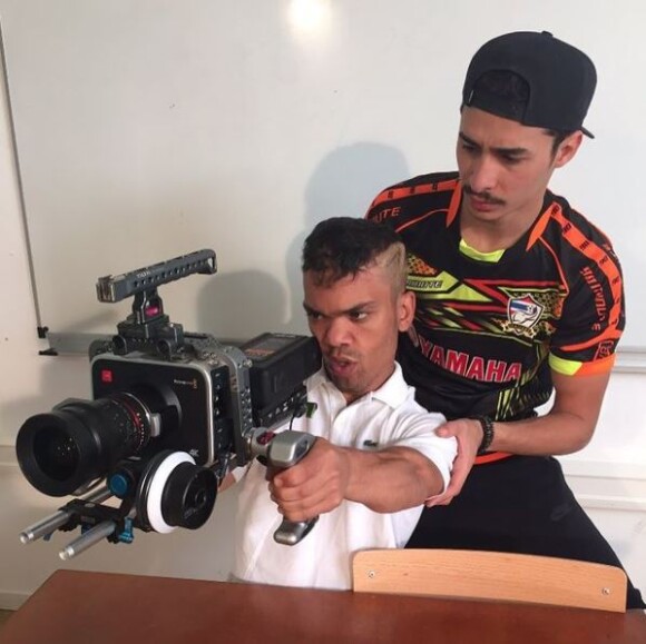 Said Bogota et Ichem Bougheraba en plein tournage. Juillet 2016.