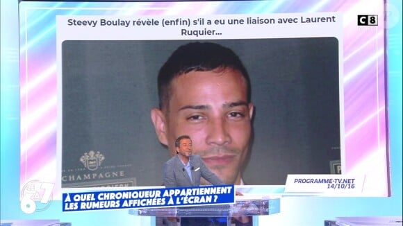 Steevy Boulay revient sur sa soi-disant liaison avec Laurent Ruquier.