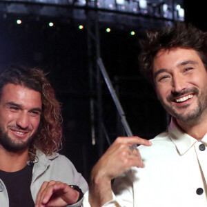 Exclusif - Lucas Frérot et Jérémy Frérot à l'enregistrement de l'émission "Duos Mystères" à la Seine Musicale à Paris, diffusée le 12 juin 2021 sur TF1 © Gaffiot-Moreau / Bestimage
