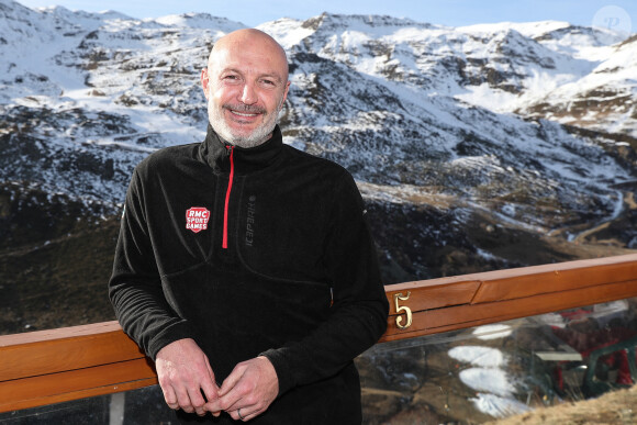 Frank Leboeuf lors des Olympiades des RMC Sport Games aux Menuires, le 9 décembre 2016. © Cyril Moreau / Bestimage